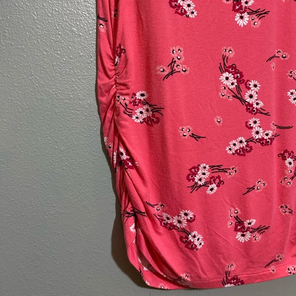 Gathered Sides Floral Blouse - Picture 2 of 3